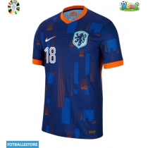 Nederland Donyell Malen #18 Bortedrakt EM 2024 Kortermet